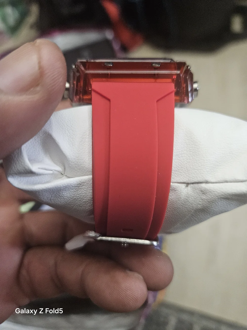 Activa Red Transparent Digital Sports Watch